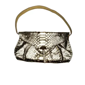 Vintage Gold Python Shoulder Bag