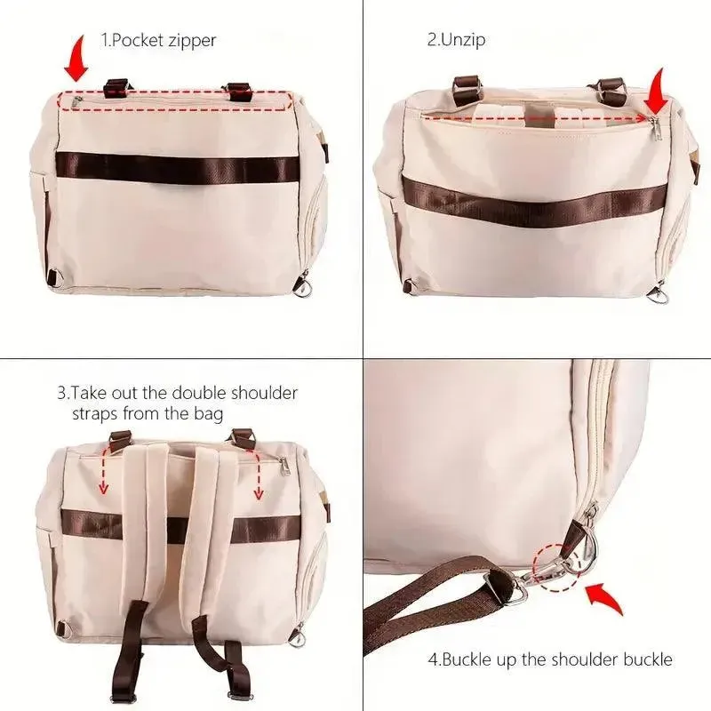 Waterproof Multi-functional Compact Mommy Bag