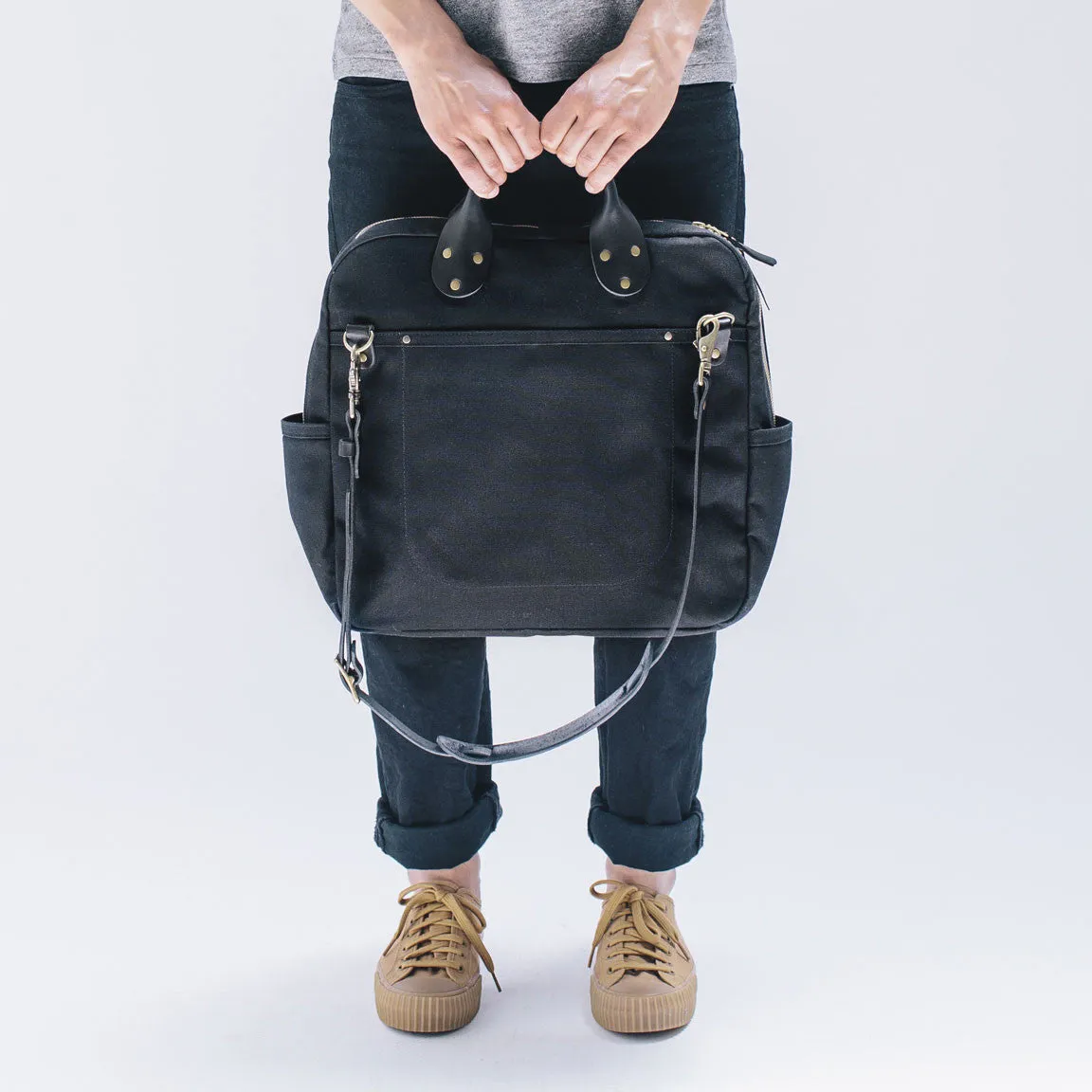 Waxed Canvas Travel Day Bag