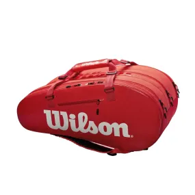 Wilson Super Tour 3 Compartment Red Tennis Bag