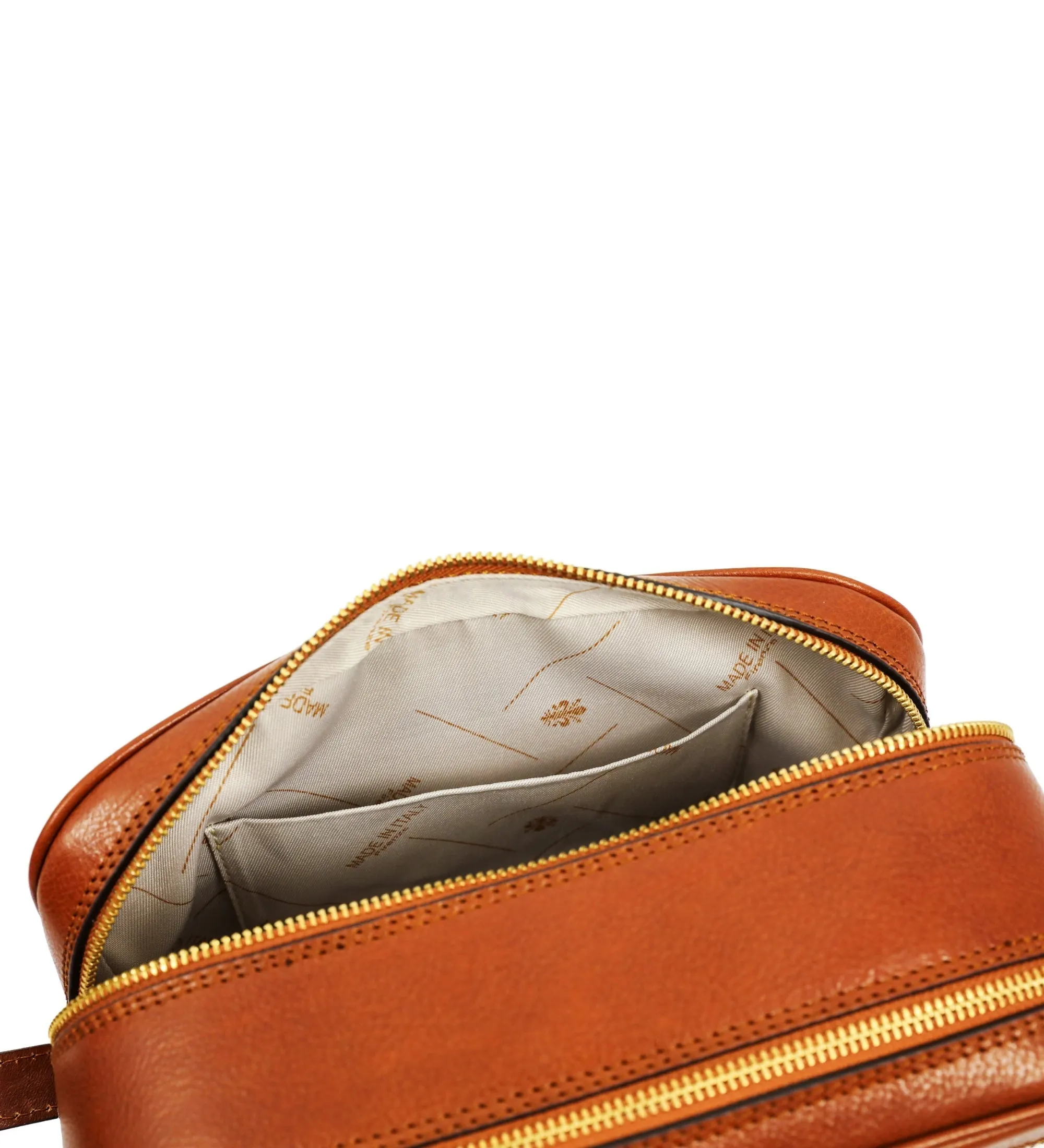 Womens Leather Cosmetic Bag Dopp Kit - All the Kings Men