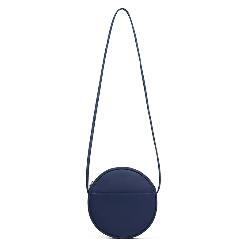 Women's Small Round Canvas Bag Canvas Circle Bag