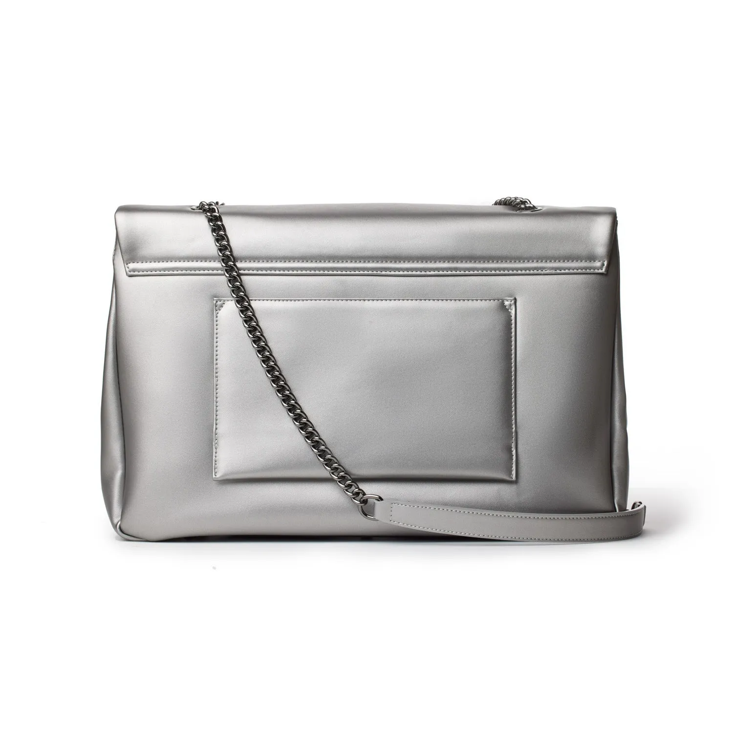 XL STANDARD FLAP BAG - PLATINUM