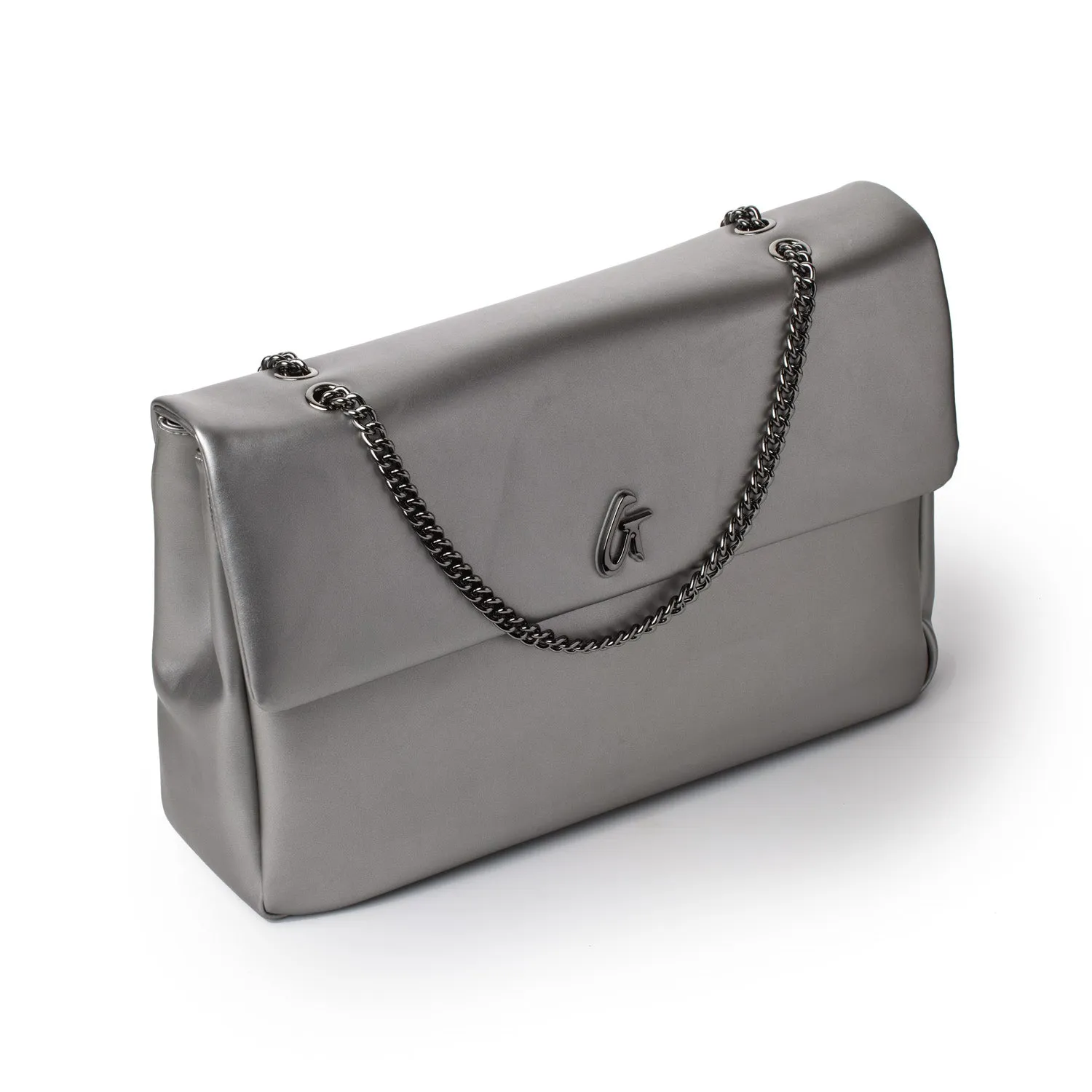 XL STANDARD FLAP BAG - PLATINUM