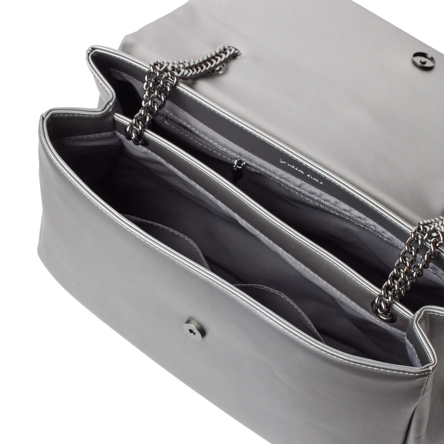 XL STANDARD FLAP BAG - PLATINUM