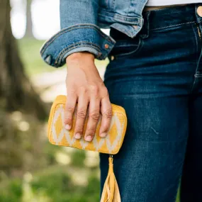 Yellow Ikat Drop in Bag, India