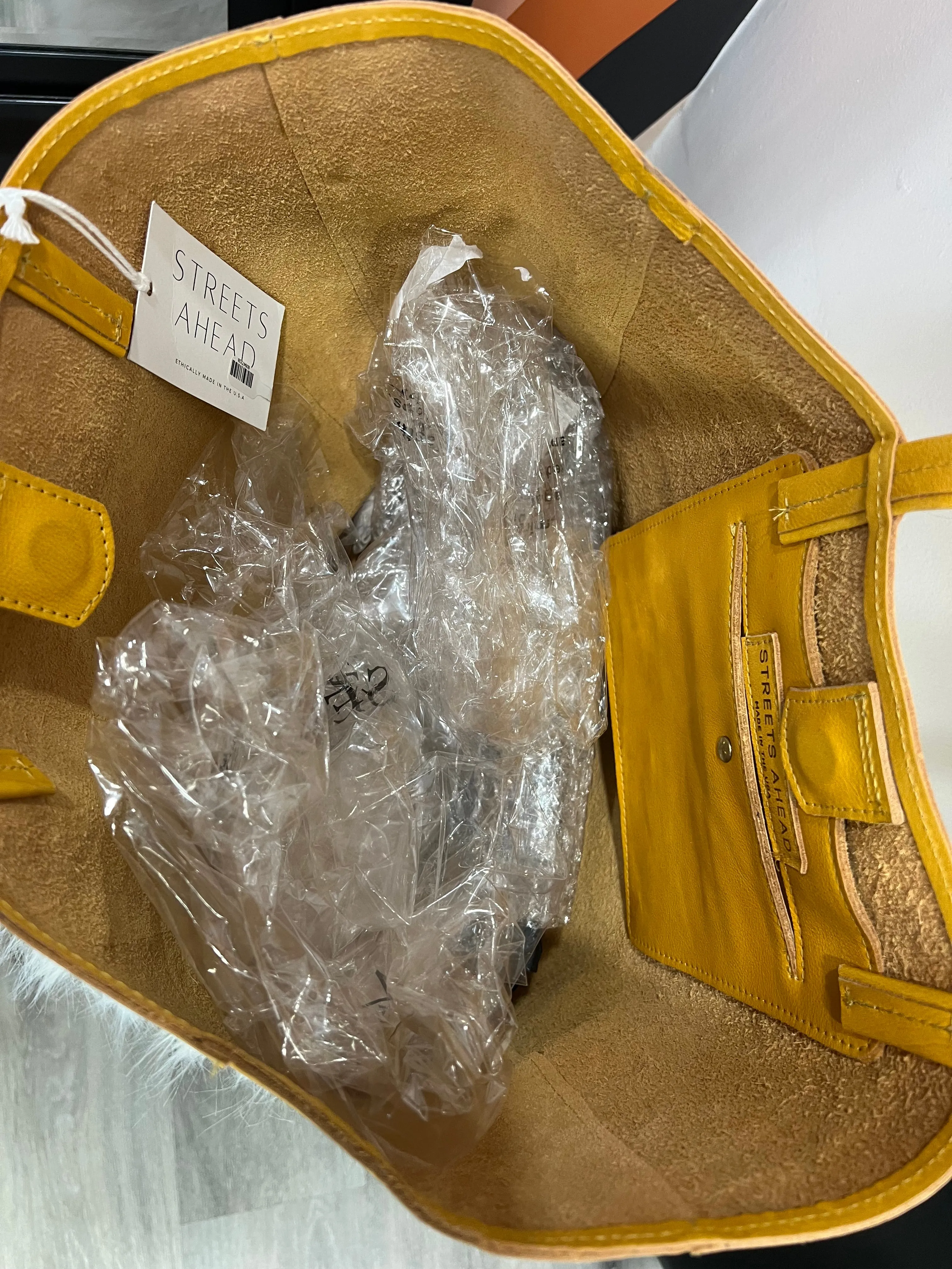 Yellow Leather Handbag