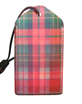 z Luggage Tag: Scotch-Plaid