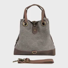 Zede Montparnasse Canvas and Leather Bag