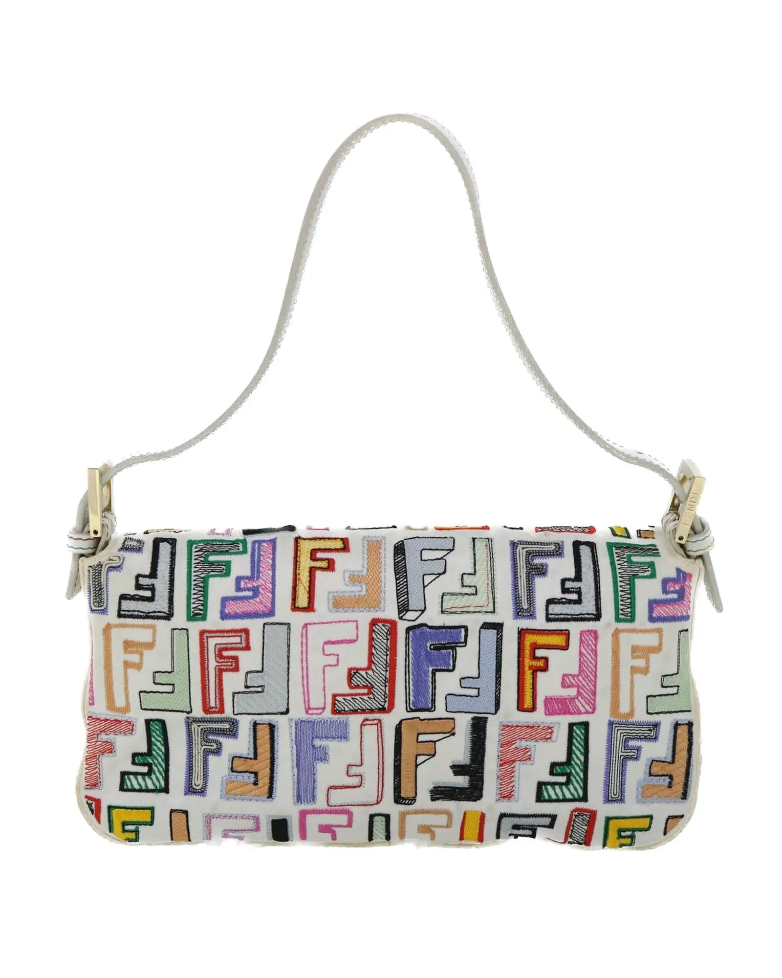 Zucca Canvas Embroidery Shoulder Bag